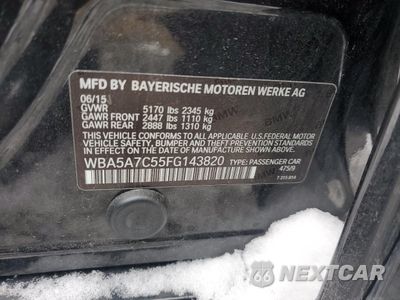 Zdjęcie 13 z 13 samochodu: 2015 BMW 528 XI VIN:WBA5A7C55FG143820 - miniatura