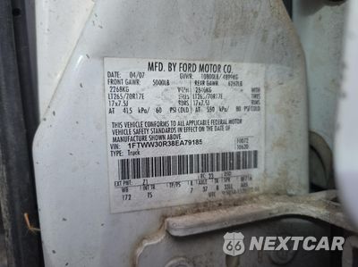 Zdjęcie 10 z 10 samochodu: 2008 FORD F350 SRW SUPER DUTY VIN:1FTWW30R38EA79185 - miniatura
