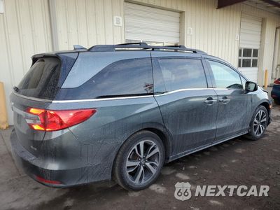 Trzecie zdjęcie samochodu z tyłu: 2018 HONDA ODYSSEY ELITE VIN:5FNRL6H96JB071064 - miniatura