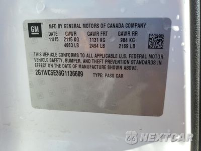 Zdjęcie 12 z 13 samochodu: 2016 CHEVROLET IMPALA LIMITED LTZ VIN:2G1WC5E36G1136609 - miniatura