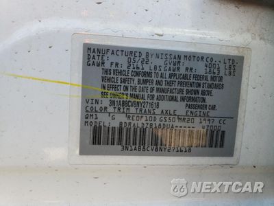 Zdjęcie 14 z 15 samochodu: 2022 NISSAN SENTRA SV VIN:3N1AB8CV8NY271618 - miniatura