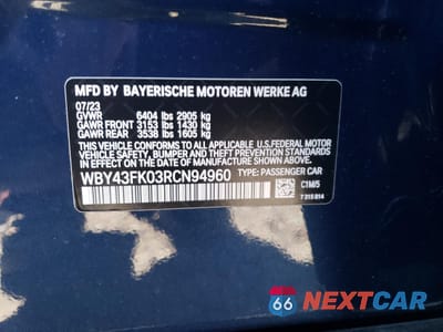 Zdjęcie 12 z 12 samochodu: 2024 BMW I5 M60 VIN:WBY43FK03RCN94960 - miniatura