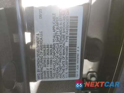 Zdjęcie 14 z 14 samochodu: 2023 ACURA TLX A-SPEC VIN:19UUB6F54PA004852 - miniatura