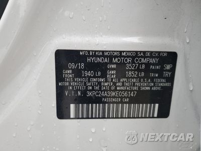 Zdjęcie 15 z 16 samochodu: 2019 HYUNDAI ACCENT SE VIN:3KPC24A39KE056147 - miniatura