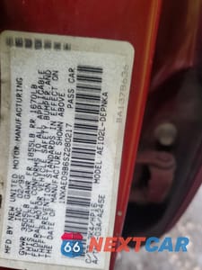 Zdjęcie 12 z 12 samochodu: 1995 TOYOTA COROLLA LE VIN:1NXAE09B6SZ280217 - miniatura