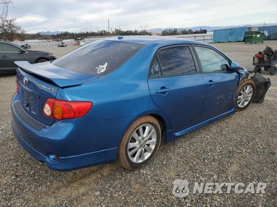 Trzecie zdjęcie samochodu z tyłu: 2009 TOYOTA COROLLA BASE VIN:1NXBU40E99Z056911 - miniatura