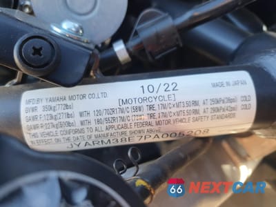 Zdjęcie 9 z 10 samochodu: 2023 YAMAHA YZFR7 VIN:JYARM38E7PA005208 - miniatura