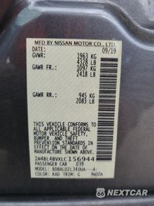 Zdjęcie 12 z 12 samochodu: 2020 NISSAN ALTIMA S VIN:1N4BL4BVXLC156944 - miniatura