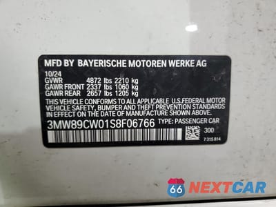 Zdjęcie 12 z 13 samochodu: 2025 BMW 330XI VIN:3MW89CW01S8F06766 - miniatura