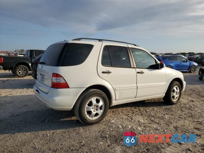 Trzecie zdjęcie samochodu z tyłu: 2003 MERCEDES-BENZ ML 350 VIN:4JGAB57E93A420668 - miniatura
