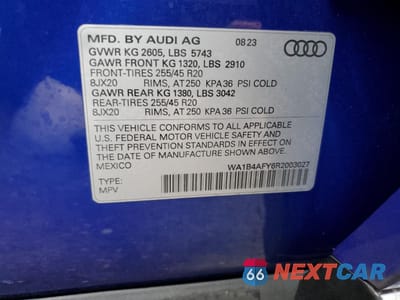 Zdjęcie 16 z 16 samochodu: 2024 AUDI SQ5 PREMIUM PLUS VIN:WA1B4AFY6R2003027 - miniatura