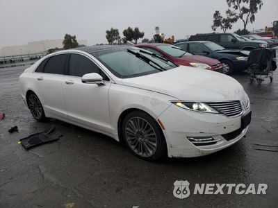 Czwarte zdjęcie samochodu z boku: 2014 LINCOLN MKZ HYBRID VIN:3LN6L2LU9ER815523 - miniatura