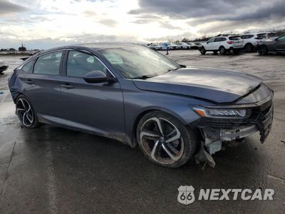 Czwarte zdjęcie samochodu z boku: 2018 HONDA ACCORD SPORT VIN:1HGCV1F32JA044889 - miniatura