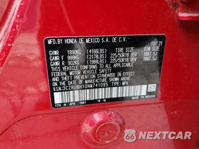 Zdjęcie 14 z 14 samochodu: 2022 HONDA HR-V SPORT VIN:3CZRU6H10NM741095 - miniatura