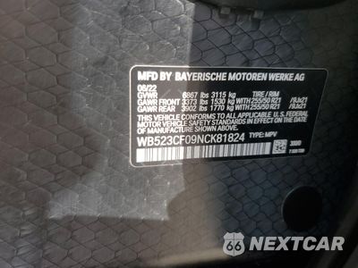 Zdjęcie 13 z 13 samochodu: 2022 BMW IX XDRIVE50 VIN:WB523CF09NCK81824 - miniatura