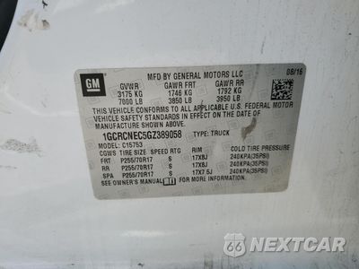 Zdjęcie 12 z 12 samochodu: 2016 CHEVROLET SILVERADO C1500 VIN:1GCRCNEC5GZ389058 - miniatura