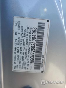 Zdjęcie 14 z 14 samochodu: 2003 HONDA ACCORD EX VIN:1HGCM72603A004383 - miniatura