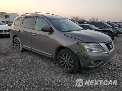 Czwarte zdjęcie samochodu z boku: 2014 NISSAN PATHFINDER S VIN:5N1AR2MN9EC634582 - miniatura
