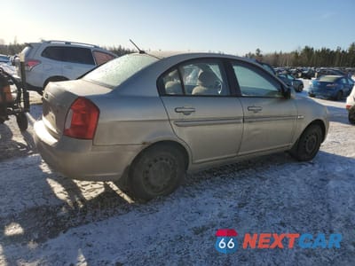 Trzecie zdjęcie samochodu z tyłu: 2007 HYUNDAI ACCENT GLS VIN:KMHCN45C67U090505 - miniatura