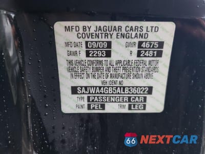 Zdjęcie 12 z 12 samochodu: 2010 JAGUAR XK PORTFOLIO VIN:SAJWA4GB5ALB36022 - miniatura