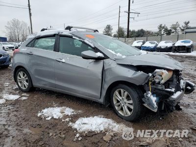 Czwarte zdjęcie samochodu z boku: 2014 HYUNDAI ELANTRA GT VIN:KMHD35LH1EU178339 - miniatura