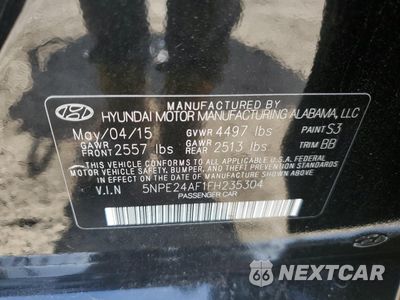 Zdjęcie 14 z 14 samochodu: 2015 HYUNDAI SONATA SE VIN:5NPE24AF1FH235304 - miniatura