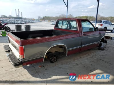 Trzecie zdjęcie samochodu z tyłu: 1991 CHEVROLET S TRUCK S10 VIN:1GCCS14R0M0171004 - miniatura