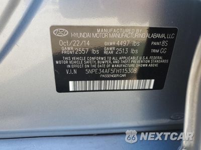Zdjęcie 12 z 13 samochodu: 2015 HYUNDAI SONATA SPORT VIN:5NPE34AF5FH115308 - miniatura