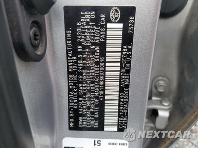 Zdjęcie 12 z 12 samochodu: 2019 TOYOTA CAMRY L VIN:4T1B11HK6KU700016 - miniatura