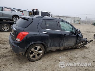 Trzecie zdjęcie samochodu z tyłu: 2015 CHEVROLET TRAX LTZ VIN:3GNCJNSB3FL220712 - miniatura