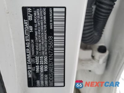 Zdjęcie 12 z 12 samochodu: 2019 MERCEDES-BENZ CLA 250 VIN:WDDSJ4EB7KN775608 - miniatura