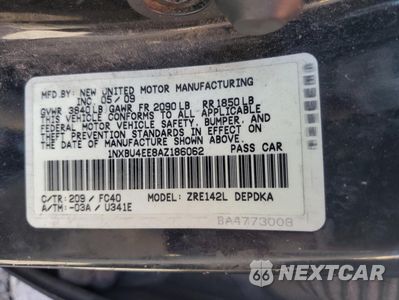 Zdjęcie 12 z 12 samochodu: 2010 TOYOTA COROLLA BASE VIN:1NXBU4EE8AZ186062 - miniatura