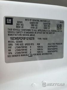 Zdjęcie 12 z 12 samochodu: 2015 CHEVROLET EXPRESS G2500 VIN:1GCWGFCF0F1216278 - miniatura