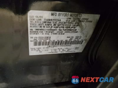 Zdjęcie 14 z 14 samochodu: 2005 MERCURY MONTEGO PREMIER VIN:1MEFM42115G626665 - miniatura