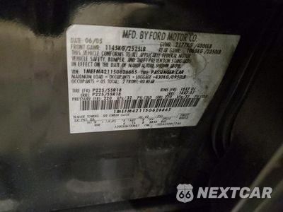 Zdjęcie 14 z 14 samochodu: 2005 MERCURY MONTEGO PREMIER VIN:1MEFM42115G626665 - miniatura