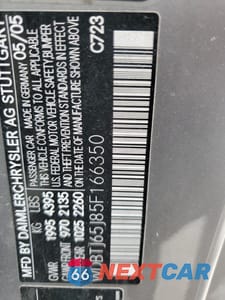 Zdjęcie 15 z 15 samochodu: 2005 MERCEDES-BENZ CLK 320C VIN:WDBTJ65J85F166350 - miniatura