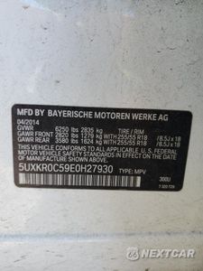 Zdjęcie 15 z 15 samochodu: 2014 BMW X5 XDRIVE35I VIN:5UXKR0C59E0H27930 - miniatura