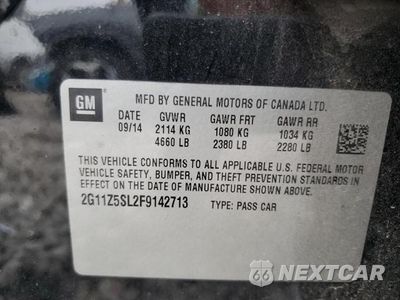 Zdjęcie 12 z 12 samochodu: 2015 CHEVROLET IMPALA LS VIN:2G11Z5SL2F9142713 - miniatura