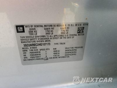 Zdjęcie 12 z 12 samochodu: 2017 CHEVROLET SILVERADO K1500 LT VIN:3GCUKREC2HG107173 - miniatura
