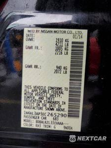 Zdjęcie 12 z 12 samochodu: 2014 NISSAN ALTIMA 2.5 VIN:1N4AL3AP3EC265290 - miniatura