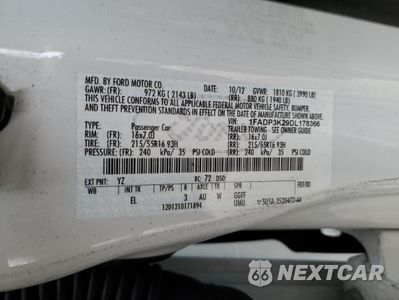 Zdjęcie 12 z 12 samochodu: 2013 FORD FOCUS SE VIN:1FADP3K29DL178366 - miniatura