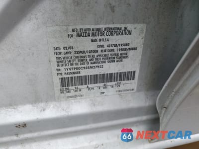 Zdjęcie 14 z 14 samochodu: 2003 MAZDA 6 I VIN:1YVFP80C935M27922 - miniatura