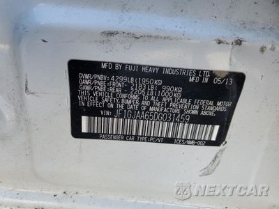 Zdjęcie 15 z 15 samochodu: 2013 SUBARU IMPREZA VIN:JF1GJAA65DG031459 - miniatura