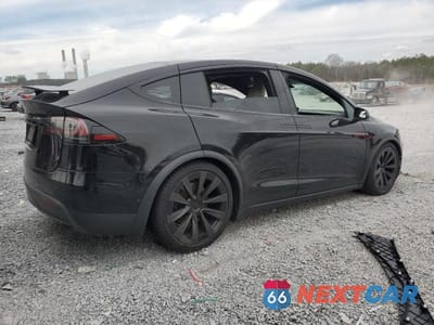 Trzecie zdjęcie samochodu z tyłu: 2024 TESLA MODEL X VIN:7SAXCAE57RF446812 - miniatura