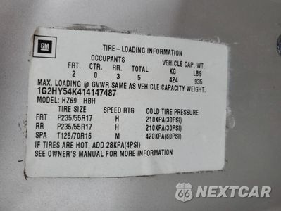 Zdjęcie 14 z 14 samochodu: 2001 PONTIAC BONNEVILLE SLE VIN:1G2HY54K414147487 - miniatura