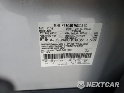 Zdjęcie 15 z 15 samochodu: 2013 FORD EXPLORER LIMITED VIN:1FM5K7F81DGA91908 - miniatura