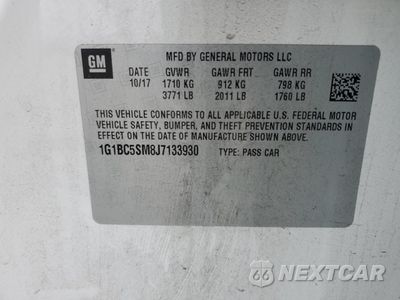 Zdjęcie 14 z 14 samochodu: 2018 CHEVROLET CRUZE LS VIN:1G1BC5SM8J7133930 - miniatura