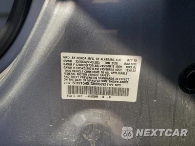 Zdjęcie 13 z 13 samochodu: 2016 HONDA PILOT EXL VIN:5FNYF5H51GB006092 - miniatura