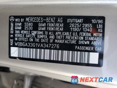 Zdjęcie 12 z 12 samochodu: 1997 MERCEDES-BENZ S 320 VIN:WDBGA33G1VA347276 - miniatura