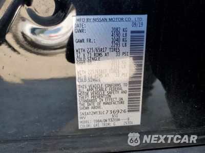 Zdjęcie 15 z 16 samochodu: 2020 NISSAN ROGUE S VIN:5N1AT2MT3LC736926 - miniatura